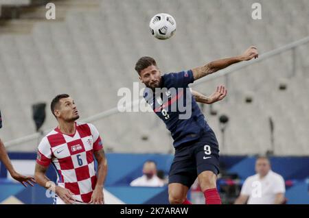 ©PHOTOPQR/LE PARISIEN/Olivier Lejeune ; SAINT DENIS ; 08/09/2020 ; FRANCE / CROATIE / LIGUE DES NATIONS GIROUX STADE DE FRANCE 08/09/2020; SAINT DENIS 08.09.2020 sport - football, UEFA, League of Nations, Stade de France, group C, second day, FRANCE CROATIA  Stock Photo