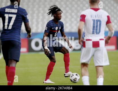 ©PHOTOPQR/LE PARISIEN/Olivier Lejeune ; SAINT DENIS ; 08/09/2020 ; FRANCE / CROATIE / LIGUE DES NATIONS STADE DE FRANCE CAMAVINGA 08/09/2020; SAINT DENIS 08.09.2020 sport - football, UEFA, League of Nations, Stade de France, group C, second day, FRANCE CROATIA Stock Photo