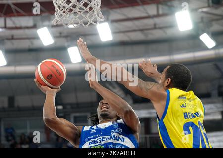 Brixia, Italy. 16th October 2022. Italian A1 Basketball Championship, match between Germani Basket Brescia and Givova Scafati. Stock Photo