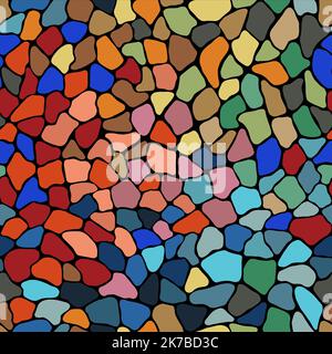 Terrazzo modern trendy colorful seamless pattern.Abstract creative backdrop with chaotic small pieces irregular shapes.Ideal for wrapping paper,textil Stock Photo
