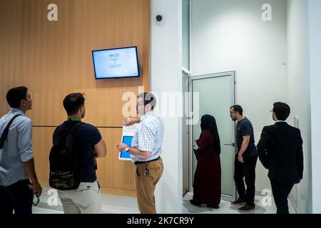 ©Michael Bunel / Le Pictorium/MAXPPP - Michael Bunel / Le Pictorium - 04/07/2018 - France / Ile-de-France / Paris - Paris. 4 juillet 2018. Arrivee de Farouk Ben Abbes pour son proces. / 04/07/2018 - France / Ile-de-France (region) / Paris - Paris. July 4, 2018. Arrival of Farouk Ben Abbes for his trial. Stock Photo