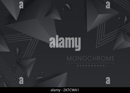 gradient black monochrome background vector design illustration Stock Vector