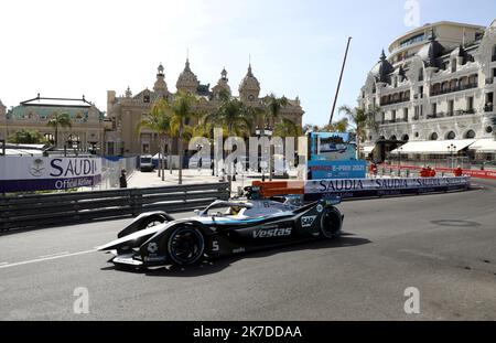 ©PHOTOPQR/NICE MATIN/Jean François Ottonello ; Monaco ; 07/05/2021 ; OTTONELLO JEAN-FRANCOIS - samedi 8 mai 2021 à Monaco - 4ème Grand Prix de Formule E de Monaco 2021 - 5 – Stoffel Vandoorne (BEL) Mercedes Saturday May 8, 2021 in Monaco - 4th Formula E Monaco Grand Prix 2021 Stock Photo