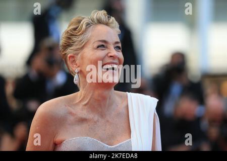 ©PHOTOPQR/NICE MATIN/Sebastien Botella ; Cannes ; 17/07/2021 ; Closing ceremony of the 74th annual Cannes Film Festival on July 17, 2021 in Cannes, France. SHARON STONE The 74th Cannes International Film Festival, in France.  Stock Photo