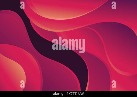 paper style wavy gradient red background vector design illustration Stock Vector