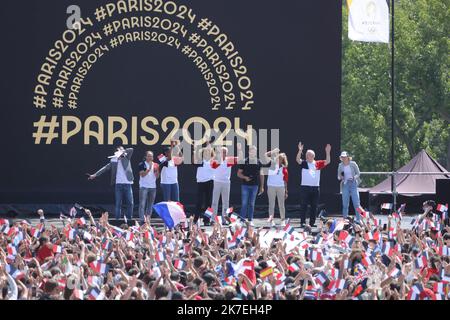 ©PHOTOPQR/LE PARISIEN/Ph Lavieille ; PARIS ; 08/08/2021 ; Cérémonie de ...