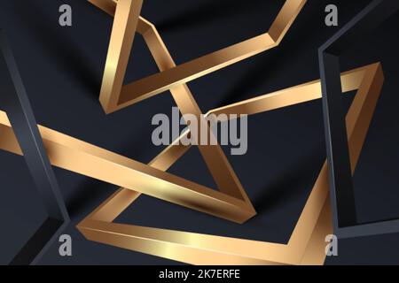 gradient black background with realistic elements vector design illustration Stock Vector