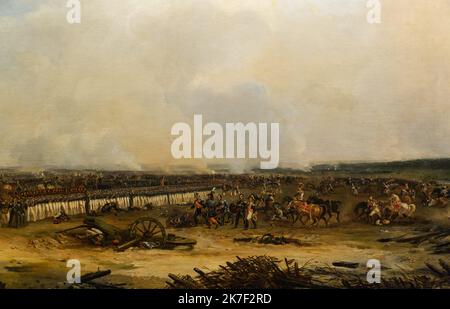 ©Active Museu/MAXPPP - ActiveMuseum 0000211.jpg / Bataille de la Moskowa - Jean-Charles Langlois - / Jean-Charles Langlois / Peinture Active Museum / Le Pictorium Academic art ,Armament ,Army ,Battle ,battlefield ,Cannon ,Death ,Fighting ,Heavy weapon ,Horizontal ,Horse ,Horseman ,Infantry ,Infantryman ,Injured ,Injury ,Military ,Military uniform ,Offensive ,Soldier ,Troops ,Uniform ,War ,Weapon ,Eastern Europe ,Europe ,Moscow ,Russia ,Jean-Charles Langlois ,Painting ,  Stock Photo
