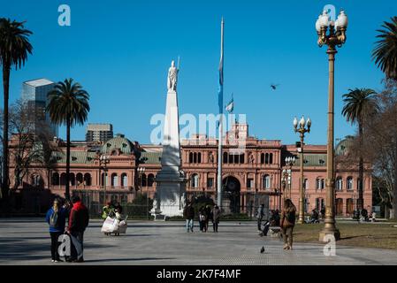 ©Alejo Manuel Avila/ Le Pictorium/MAXPPP - La vie dans les rues de la ville de Buenos Aires pendant la pandemie de coronavirus. Stock Photo