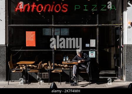 ©Alejo Manuel Avila/ Le Pictorium/MAXPPP - La vie dans les rues de la ville de Buenos Aires pendant la pandemie de coronavirus. Stock Photo