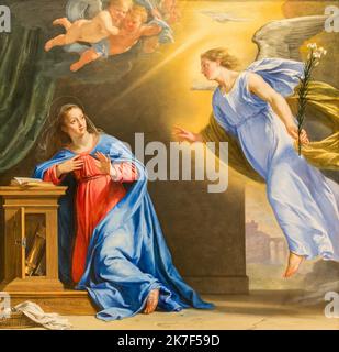 Philippe De Champaigne Painting, The Annunciation, Circa 1644 Stock ...