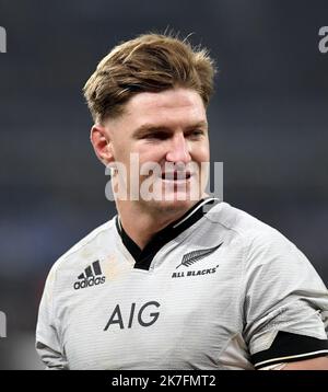 ©PHOTOPQR/VOIX DU NORD/PIERRE ROUANET ; 20/11/2021 ; 20/11/2021. Rugby, tournée d'automne (Autumn Nations Series), France (XV de France) - Nouvelle-Zélande (All Blacks), au Stade de France, Paris Saint-Denis. PHOTO PIERRE ROUANET LA VOIX DU NORD 20/11/2021. Rugby, autumn tour (Autumn Nations Series), France (XV de France) - New Zealand (All Blacks), at the Stade de France, Paris Saint-Denis. France beats the All Black 40 to 25 Stock Photo