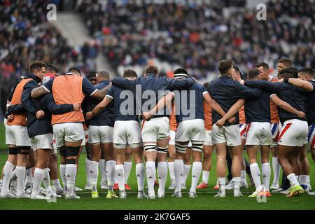 ©PHOTOPQR/VOIX DU NORD/PIERRE ROUANET ; 06/02/2022 ; Saint-Denis, le 06/02/2022. Rugby, Tournoi des Six Nations, premier match. XV de France (FFR) - Italie (Squadra Azzurra, FIR Italia), au Stade de France (Paris). PHOTO PIERRE ROUANET LA VOIX DU NORD Stock Photo