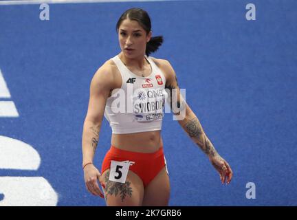 Ewa SWOBODA of Pologne Final 60 M Women during the World Athletics