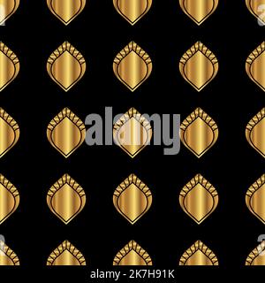 Art Deco Style Seamless Pattern Stock Vector