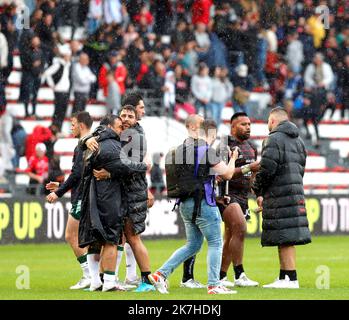 ©PHOTOPQR/NICE MATIN/Valerie Le Parc ; Toulon ; 08/05/2022 ; RUGBY JOIE FIN DE MATCH RCT LONDON JIUTA WAINIQOLO  Stock Photo