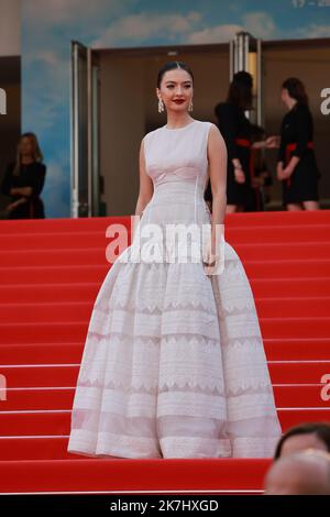 ©PHOTOPQR/NICE MATIN/Patrice Lapoirie ; Cannes ; 23/05/2022 ; Raline Shah for the screening of the film 'Decision to Leave (Heojil Kyolshim)' during the 75th edition of the Cannes Film Festival in Cannes, southern France, on May 23, 2022. - International Cannes film festival on may 23rd 2022  Stock Photo