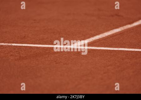 Thierry Larret / Maxppp. Tennis. Roland Garros 2022. Internationaux de France de tennis. Stade Roland Garros, Paris (75). Le 31 Mai 2022. TERRE BATTUE Stock Photo