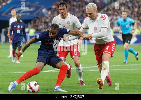 ©PHOTOPQR/VOIX DU NORD/Johan BEN AZZOUZ ; 03/06/2022 ; Saint-Denis, le 3 juin 2022. Football (Ligue des Nations) - France - Danemark. Christopher Nkunku. PHOTO JOHAN BEN AZZOUZ LA VOIX DU NORD  Stock Photo