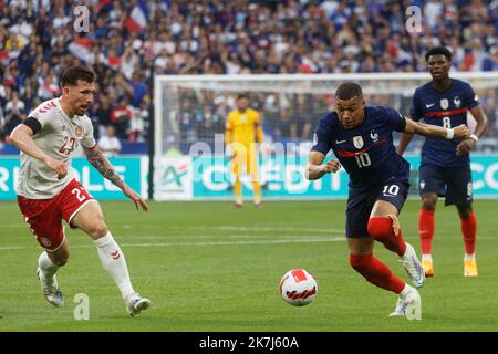 ©PHOTOPQR/VOIX DU NORD/Johan BEN AZZOUZ ; 03/06/2022 ; Saint-Denis, le 3 juin 2022. Football (Ligue des Nations) - France - Danemark. Kylian Mbappé. PHOTO JOHAN BEN AZZOUZ LA VOIX DU NORD  Stock Photo