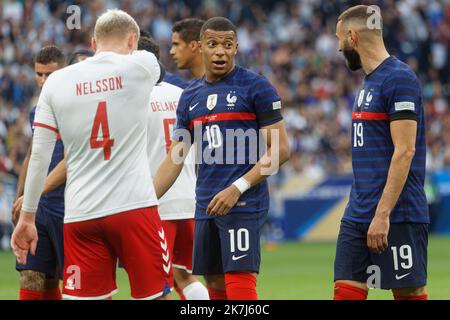 ©PHOTOPQR/VOIX DU NORD/Johan BEN AZZOUZ ; 03/06/2022 ; Saint-Denis, le 3 juin 2022. Football (Ligue des Nations) - France - Danemark. Kylian Mbappé. PHOTO JOHAN BEN AZZOUZ LA VOIX DU NORD  Stock Photo