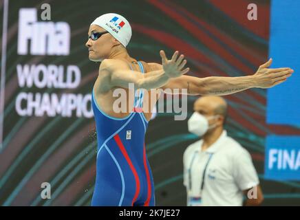 ©Laurent Lairys/MAXPPP - Melanie Henique of France Finale 50 M Butterfly Women during the 19th FINA World Championships Budapest 2022, Swimming event on June 24 2022 Budapest, Hungary - Photo Laurent Lairys / MAXPPP Stock Photo