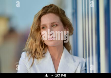 ©FRANCK CASTEL/MAXPPP - 20220006 36th Cabourg Film Festival Day Two Juilia Piaton CABOURG, FRANCE -June 16, 2022  Stock Photo