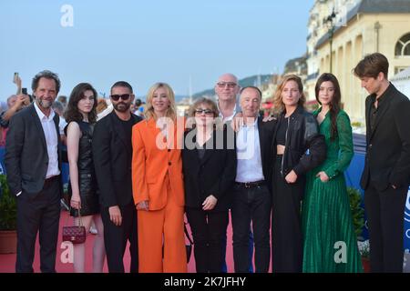 ©FRANCK CASTEL/MAXPPP - 20220006 36th Cabourg Film Festival Day Three CABOURG, FRANCE - JUNE 17 Jury members Michel Fessler, Anamaria Vartolomei, Julia Piaton, Sébastien Lifshitz, Alexandre Mattiussi, Lucas Bravo, Diane Kurys, Sylvie Testud, Stephen De Groodt, Astrid Berges Frisbey and Atiq Rahimi attends the 36th Cabourg Film Festival - Day Three on June 17, 2022 in Cabourg, France. Stock Photo