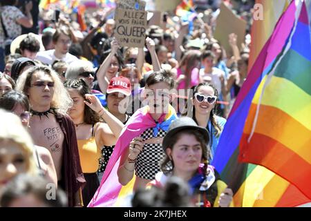 ©PHOTOPQR/LA DEPECHE DU MIDI/LAURENT DARD ; TOULOUSE ; 02/07/2022 ; MARCHE DES FIERTES A TOULOUSE GAY PRIDE Gaypride in Toulouse, France, on july 2nd 2022  Stock Photo