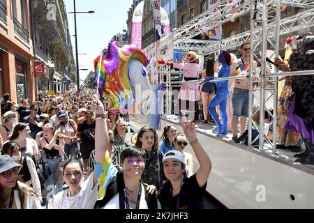 ©PHOTOPQR/LA DEPECHE DU MIDI/LAURENT DARD ; TOULOUSE ; 02/07/2022 ; MARCHE DES FIERTES A TOULOUSE GAY PRIDE Gaypride in Toulouse, France, on july 2nd 2022  Stock Photo