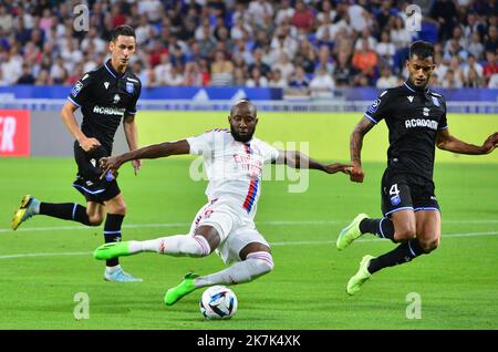 ©PHOTOPQR/LE PROGRES/Richard MOUILLAUD - Décines-Charpieu 31/08/2022 - le 31/08/2022 OL AUXERRE -OL AUXERRE Moussa Dembele  Stock Photo