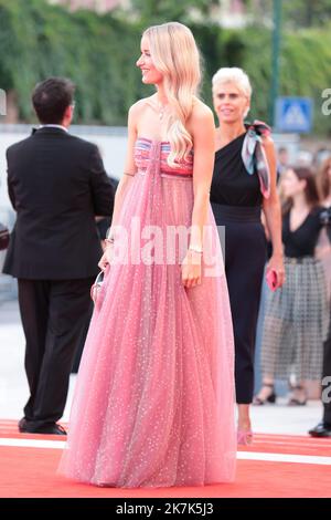 ©Pierre Teyssot/MAXPPP ; Guests on the Red Carpet of the Opening day of the 79th Venice International Film Festival at Lido di Venezia in Venice, Italy on August 31, 2022. Victoria Magrath Â© Pierre Teyssot / Maxppp  Stock Photo