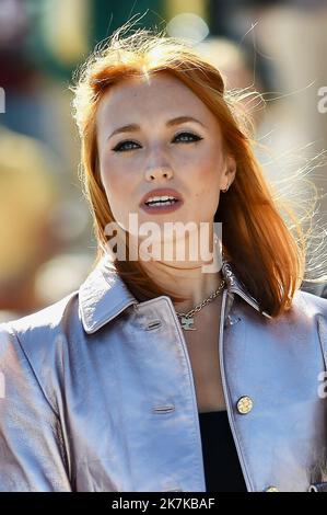 ©Franck Castel/MAXPPP - 20220009 LA ROCHELLE, FRANCE - SEPTEMBER 17 Chloé Jouannet attends the photocall during the La Rochelle Fiction Festival on September 17, 2022 in La Rochelle, France. Stock Photo