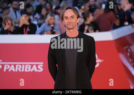 Rome, Italy. 17th Oct, 2022. The director Gianni Zanasi for 'War - La guerra desiderata' film on red carpet during the 5th day of the Rome Film Festival. (Photo by Elena Vizzoca/Pacific Press) Credit: Pacific Press Media Production Corp./Alamy Live News Stock Photo