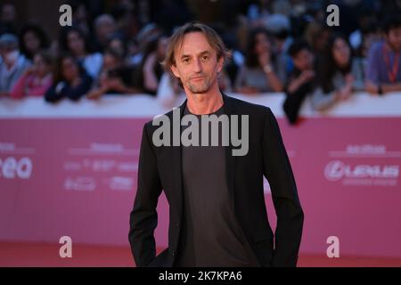 October 17, 2022, Rome, Rome, Italy: The director Gianni Zanasi for ''War - La guerra desiderata'' film on red carpet during the 5th day of the Rome Film Festival. (Credit Image: © Elena Vizzoca/Pacific Press via ZUMA Press Wire) Stock Photo