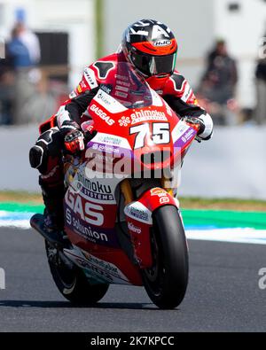 Phillip Island, Australia, 16 October, 2022. Albert Arenas of Spain on the Aspar Team Gasgas during the Moto2 race at The 2022 Australian MotoGP at The Phillip Island Circuit on October 16, 2022 in Phillip Island, Australia. Credit: Dave Hewison/Speed Media/Alamy Live News Stock Photo