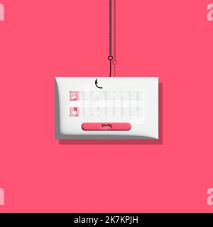 Login to your account on the website or in the application. Enter login and password. 3D illustration Stock Vector