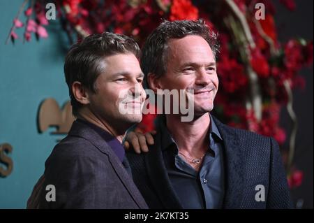 New York, USA. 17th Oct, 2022. (L-R) David Burtka and Neil Patrick Harris attend the Golden Heart Awards 2022 Benefiting God's Love We Deliver at The Glasshouse in New York NY, October 17, 2022. (Photo by Anthony Behar/Sipa USA) Credit: Sipa USA/Alamy Live News Stock Photo