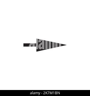 black cursor vector icon illustration. Stock Vector