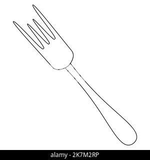 https://l450v.alamy.com/450v/2k7m2rp/fork-for-food-the-cutlery-consists-of-a-handle-and-prongs-vector-illustration-outline-on-an-isolated-white-background-doodle-style-sketch-2k7m2rp.jpg