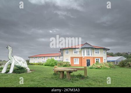 The little Haven hotel at the mouth of the river Tyne, South Shields, Newcastle, England. Stock Photo