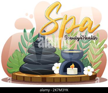 Spa Time Words Spa time text design for banner or poster illustration Stock Vector ...
