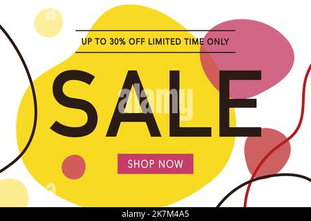 horizontal light abstract background sale 30 percent sale vector Stock Vector