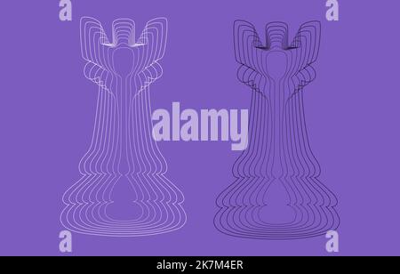 Vector chess pieces with the rook icon. Chess piece Stock Vector