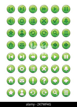 Famous logos or icons for social media platforms. Vector EPS designs. Stock Vector