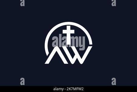 church and christian logo design. Emblem with cross and holy bible. christian sign logo and religious community sign vector letters Stock Vector