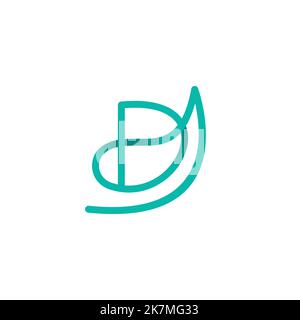 DA logo initial letter design template vector Stock Vector