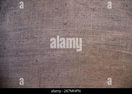 Golden Jute Fabric texture  can be used as a background Stock Photo