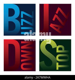 Colored signals on gradient backgrounds Stock Vector