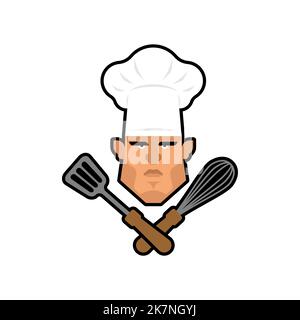Chef sign. kitchener symbol. chief-cooker icon. restaurant emblem Stock Vector